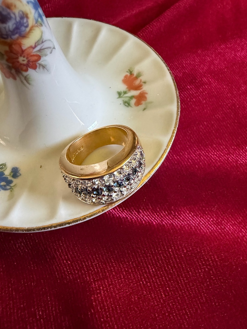 Vintage 18k GE gold plated ring